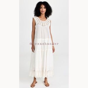 NWT THE GREAT The Soleil Dress Size 2 M Medium Cream